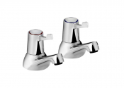 Lever Bath Taps Chrome Plated With Ceramic Disc Valves