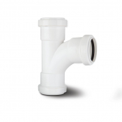 Polypipe 40mm 91.25° Pushfit Swept Tee White