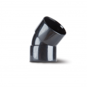 Polypipe 32mm x 45° ABS Obtuse Bend Black