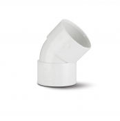 Polypipe 40mm x 45° ABS Obtuse Bend White