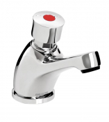 Single Basin Soft Touch Timed Flow Tap (With Flow Regulator)