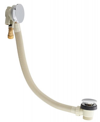 1 1/2Inch Bath Filler & Clicker Bath Waste c/w Overflow Chrome