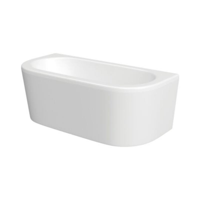 Fresssh D Shaped Bath Panel White