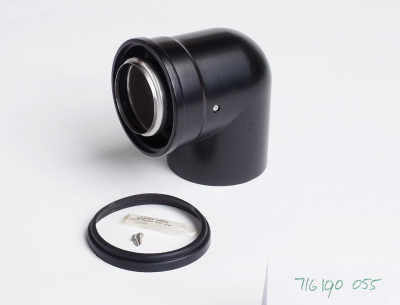 Worcester Oilfit External Balanced Flue 90° Elbow 80/125mm 7716190055