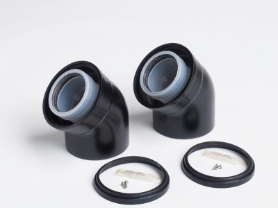 Worcester Oilfit External Balanced Flue 45° Elbow 80/125mm 7716190056