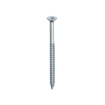 8g Twinthread Woodscrew Pozi Csk Head BZP CE