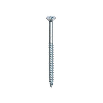10g Twinthread Woodscrew Pozi Csk Head BZP CE