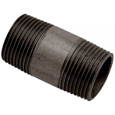 Black Iron Barrel Nipple 1/2Inch