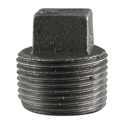 Black Iron Plug 1/4Inch