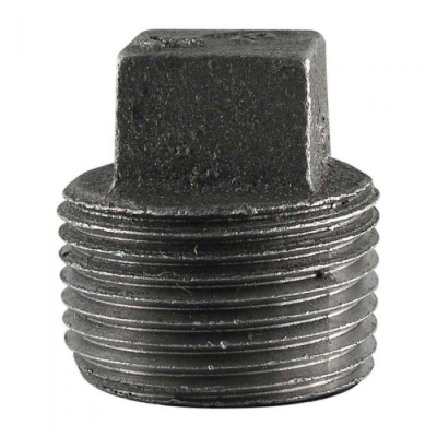 Black Iron Plug 3/4Inch