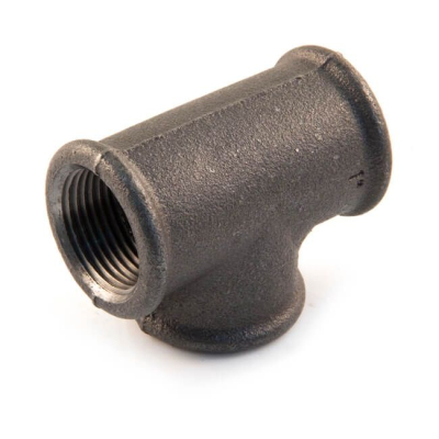Black Iron 1/2Inch Equal Tee