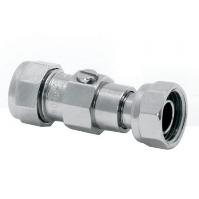 Service Valve 15mm Chrome Plated Heavy