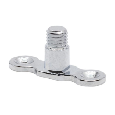 Brass Back Plate Male Iron M10 Chrome