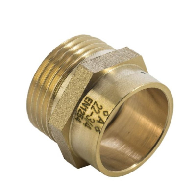 Endfeed Male Iron 22mm x 3/4Inch Coupler