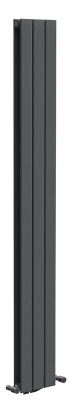 Espada Double Panel Vertical Radiator 1800 x 224mm Anthracite