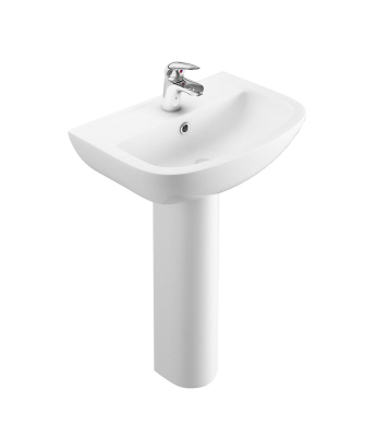 Atlas Geo Sqound 550mm Basin One Taphole White