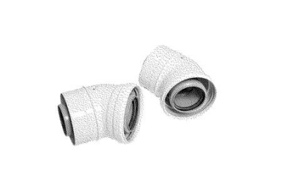 Ideal V3 45° Boiler Flue Elbow 203131
