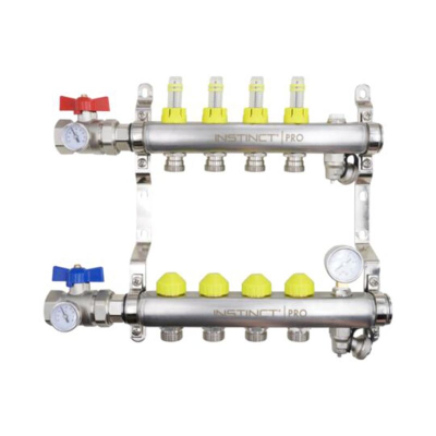 6 Port UFH Distribution Manifold