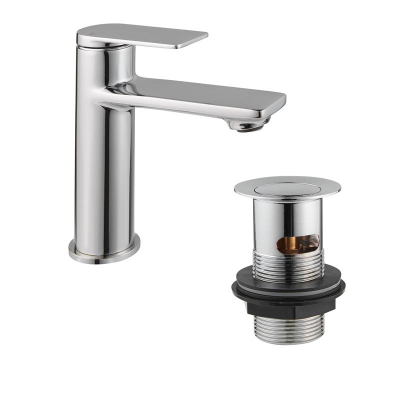 KEAL Mono Basin Mixer (Click Waste) Chrome