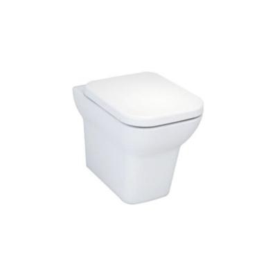 Kiso Round Standard Height Back to Wall White