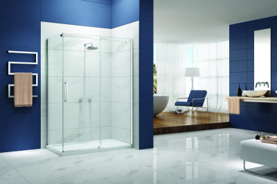 Instinct 8 Frameless Sliding Door 1200mm Chrome