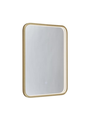 Kilnsea 500 x 700mm LED Illuminated Mirror Brushed Brass