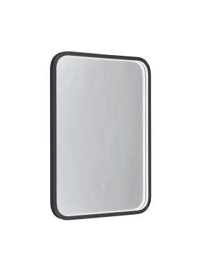 Kilnsea 500 x 700mm LED Illuminated Mirror Black