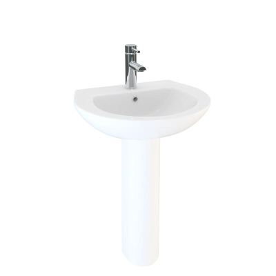 Instinct Combination 550 Basin One Taphole, White