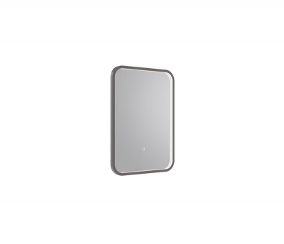 Kilnsea 500 x 700mm LED Illuminated Rectangular Mirror Gunmetal