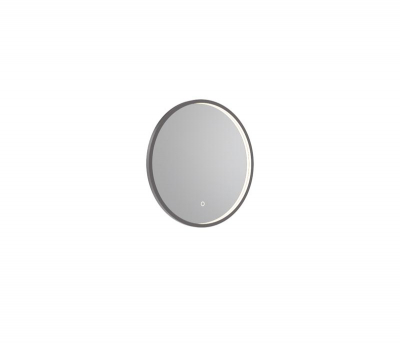 Kilnsea 600mm LED Illuminated Circular Mirror Gunmetal