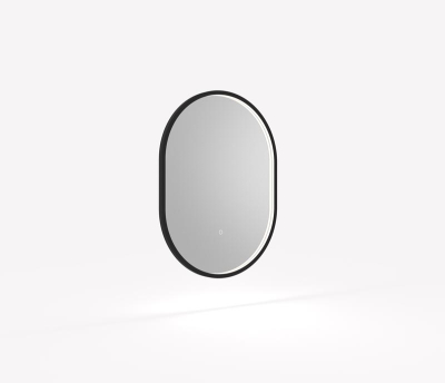 Kilnsea 800 x 600mm LED Illuminated Pill Mirror Black