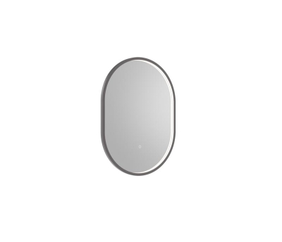 Kilnsea 800 x 600mm LED Illuminated Pill Mirror Gunmetal