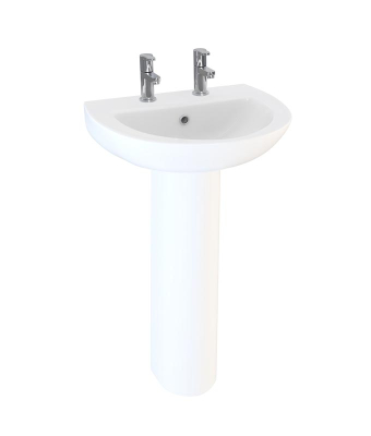 Instinct 450 Basin Only Two Taphole White