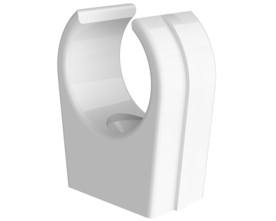 Paragon 21.5mm Abs O/Flow Pipe Clip Wht