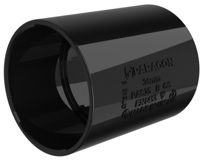 Paragon 32mm Abs Straight Coupling Blk