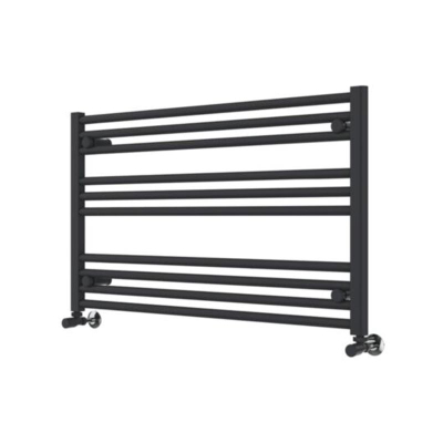 Instinct 25 Cross Bar Horizontal Towel Rail 600 x 1000 Heating Only Anthracite