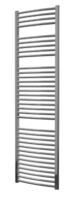 Instinct 25mm Cross Bar Curved Towel Rail 1800 x 500mm Heating Only Chrome