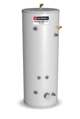 StainlessLite Plus Heat Pump 180 Solar Unvented Gledhill Cylinder