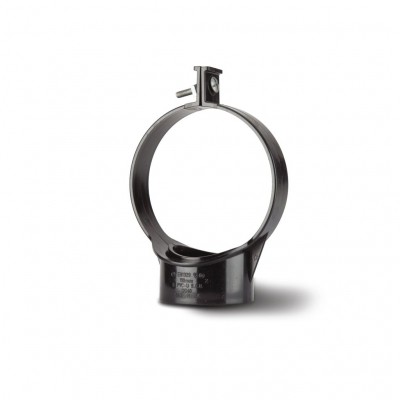 Polypipe 110mm Strap Boss Open Back Fix Black