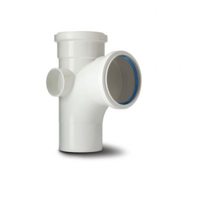 Polypipe 110mm x 92.5° Equal Single Branch White