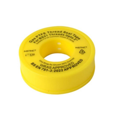P.T.F.E Gas Tape 12mm x 5Mtr BS6974