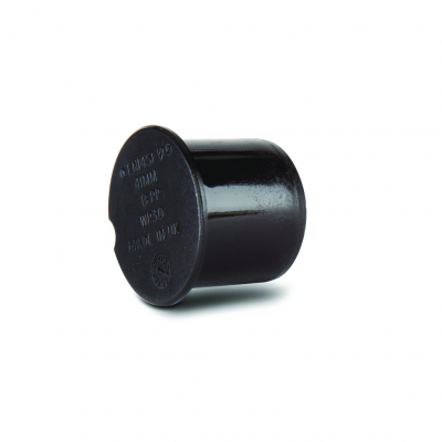 Polypipe 32mm Push Fit Socket Plug Black
