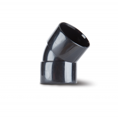 Polypipe 32mm x 45° ABS Obtuse Bend Black