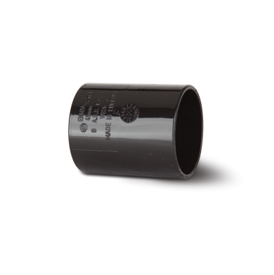 Polypipe 40mm ABS Straight Coupling Black