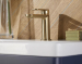 Anston Mono Basin Mixer (Click Waste) Brushed Brass