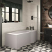 Fresssh Concert 1675X850X750 P -Shaped Shower Bath L/Hand No Taphole White Fresssh Concert 1675X850X750 P -Shaped Shower Bath L/Hand No Taphole White