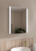 Hanlith 665 x 500 x 130mm Single Door LED Illuminated Mirror Cabinet Aluminium Trim