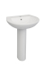 Instinct Combination 550 Basin One Taphole, White Instinct Combination 550 Basin One Taphole, White