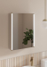 Hanlith 665 x 500 x 130mm  Single Door LED Illuminated Mirror Cabinet Brushed Brass Trim