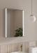 Hanlith 665 x 500 x 130mm Single Door LED Illuminated Mirror Cabinet Gunmetal Trim Hanlith 665 x 500 x 130mm Single Door LED Illuminated Mirror Cabinet Gunmetal Trim